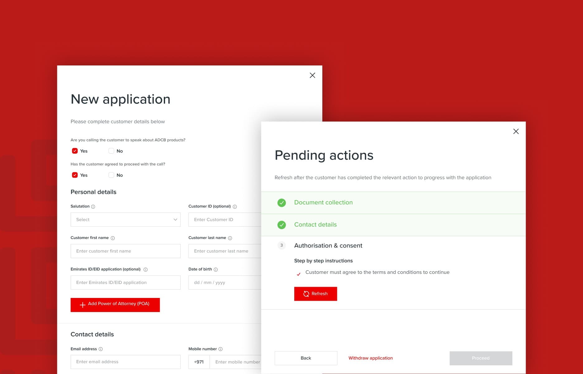 ADCB - Customer Onboarding Platform – research