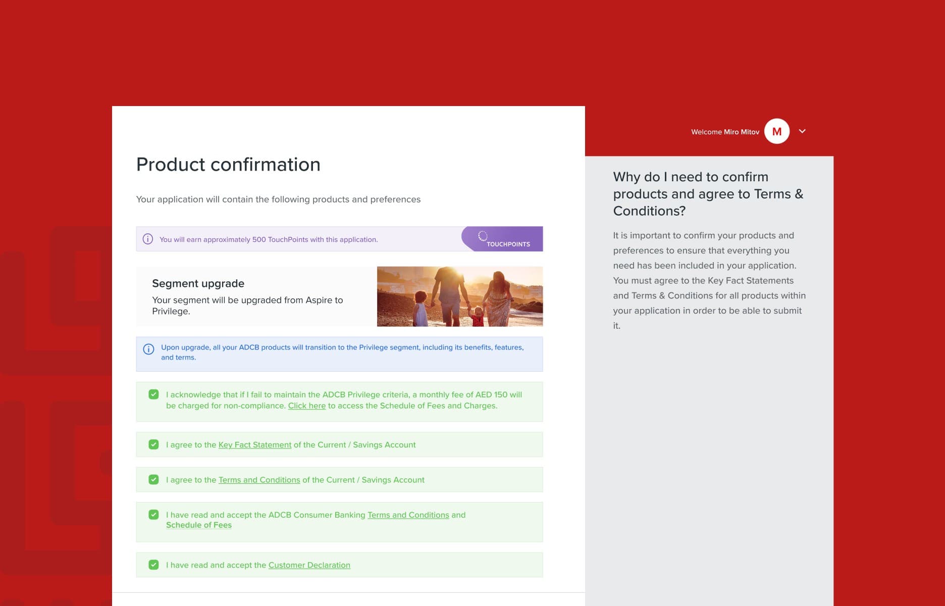 ADCB - Customer Onboarding Platform – outcome