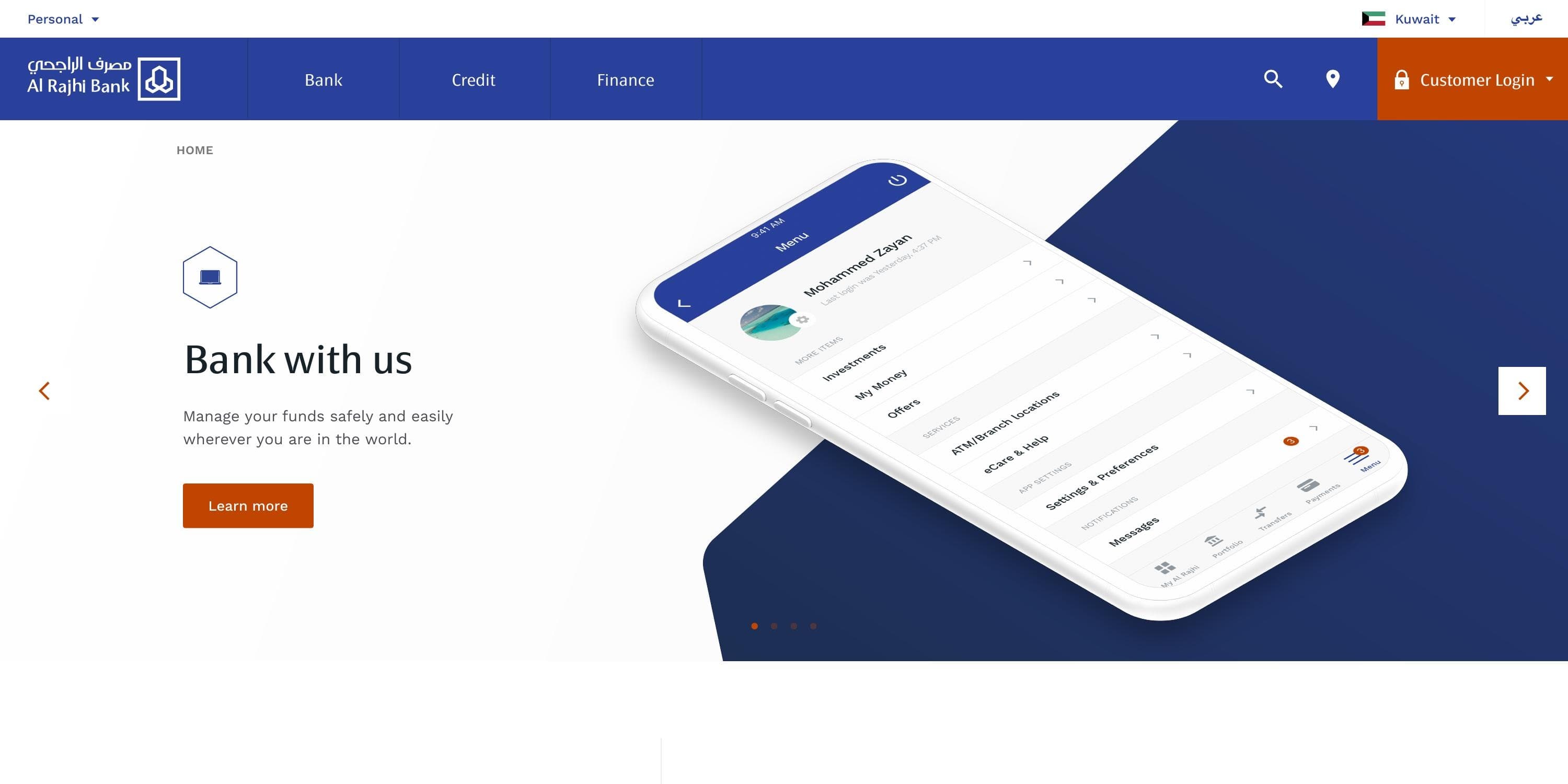 Al Rajhi Bank - Digital Channels (Web & Mobile) – overview