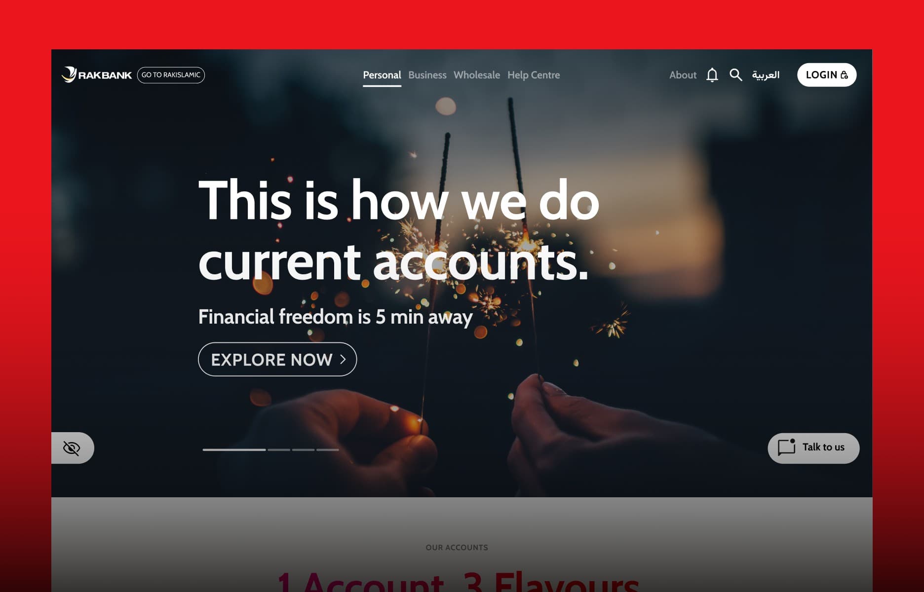 RAKBANK - Website Revamp