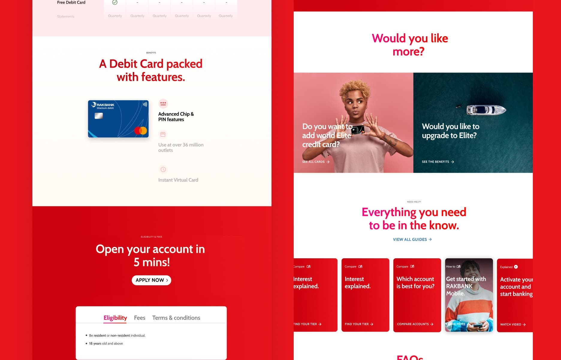 RAKBANK - Website Revamp – outcome